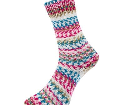 Fjord Socks Multicolor by ProLana - 8698-482 Petrol pink Sale