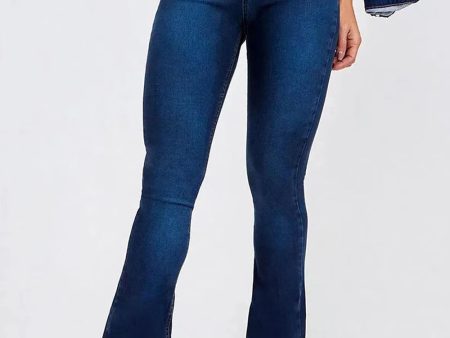 Flared Bottom Tight Fit Jeans Supply