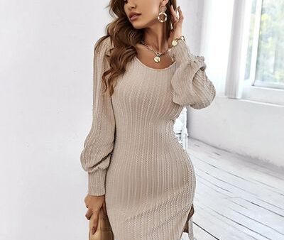 Balloon Sleeve V-Back Mini Dress Sale