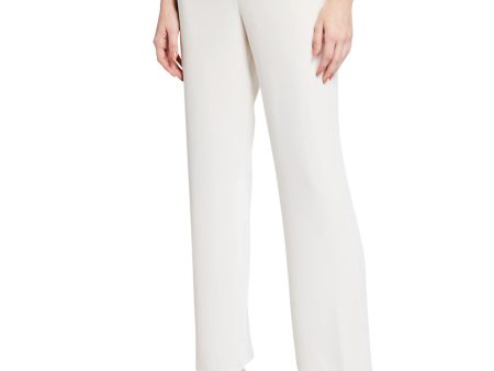 Matte Crepe Straight Leg Pant - Ivory For Cheap