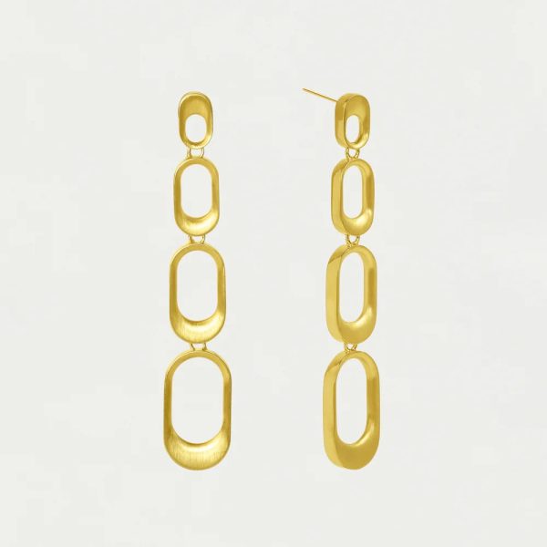 Bleecker Statement Drop Earrings - Gold Discount