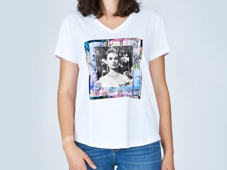 The Viv T-Shirt - Silver Screen Hot on Sale