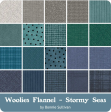 MAYWOOD STUDIO FLANNEL - Woolies Jelly Roll - Stormy Seas For Discount