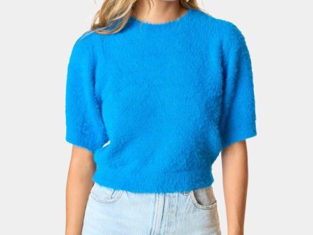 Macy Crop Sweater - Cobalt Online