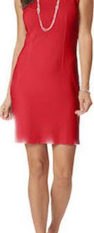 Sonia Milano Knit Sleeveless Sheath Dress - Red Fashion