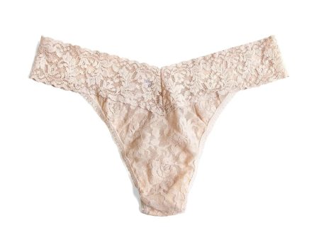 Signature Lace Original Rise Thong - Chai Hot on Sale