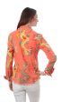 Cape Cod Frayed Shirt - Orange Dragon Print Sale