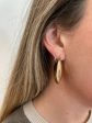 Bianca Puffy Triangle Open Hoop Earrings - Gold For Cheap