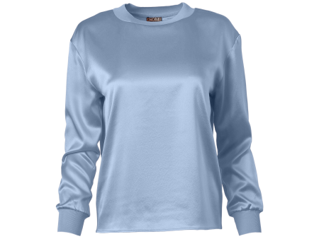 Silk Pullover In Baby Blue Online now