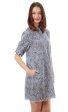 Chatham Dress - Navy White Geometric Print Cheap