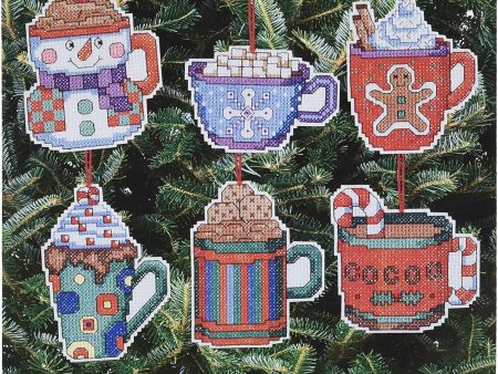 Janlynn Cross Stitch Kit 021-1413 Christmas Cocoa Mugs Online Hot Sale