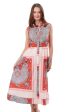 Sea Island Dress - Coral Print Online Sale