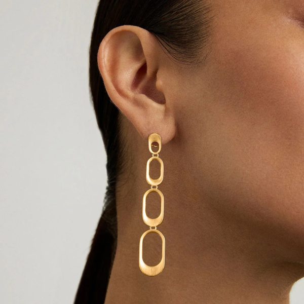 Bleecker Statement Drop Earrings - Gold Discount