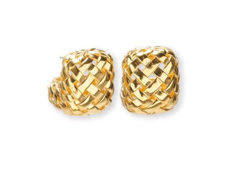 Woven Hoops -  Gold Fashion