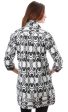 Vail Tunic - Black White Geometric Print Discount