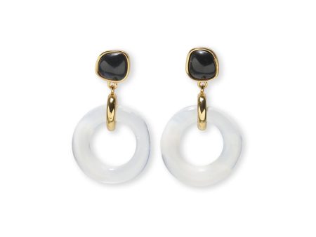 Madeira Glass Earrings - Mist Cheap