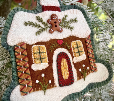 Gingerbread Ornament # 4 by Calico Patch Designs Online Sale