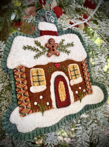 Gingerbread Ornament # 4 by Calico Patch Designs Online Sale