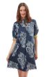 Chatham Dress - Navy White Floral Print Online Hot Sale