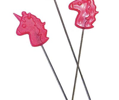 Tula Pink Hardware - Unicorn Head Straight Pins 10 ct Online now