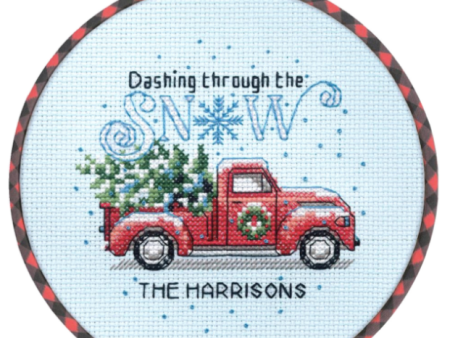 Dimensions Cross Stitch Kit - 72-09005 Holiday Family Truck Online now