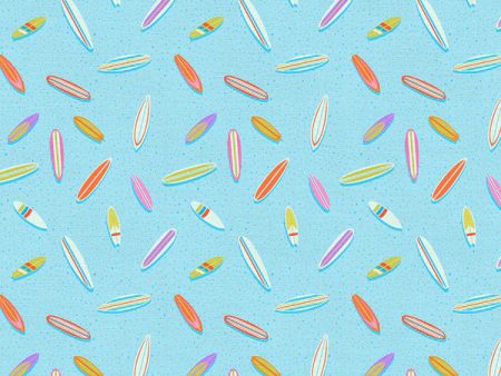 Goin  Surfin  by Paint Brush Studio Fabrics -  24828 Online now