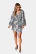 Adeline Short Wrap Dress - Pearl River For Cheap