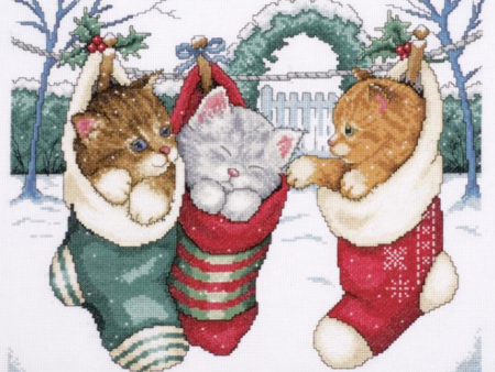 Design Works Cross Stitch Kit - Cozy Kittens 5979 Online now