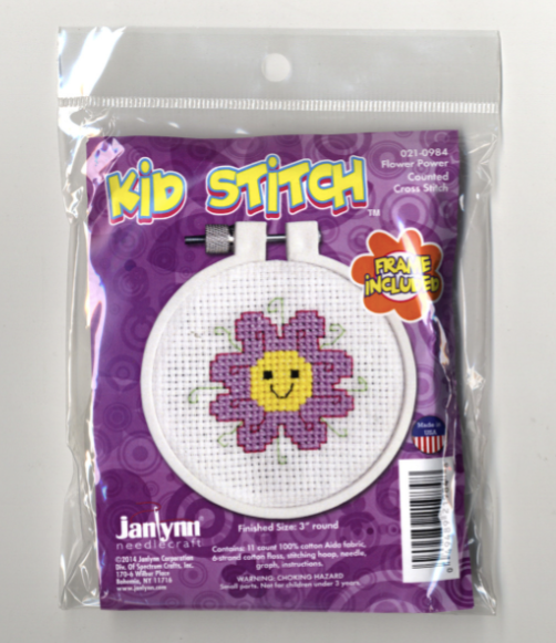 Kid Stitch Cross Stitch Kit - Flower Power 021-0984 Cheap