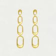 Bleecker Statement Drop Earrings - Gold Discount