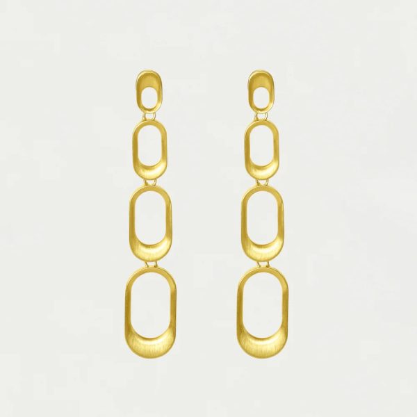 Bleecker Statement Drop Earrings - Gold Discount