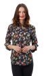 Rome 3 4 Sleeve Shirt - Black Butterflies Online Hot Sale