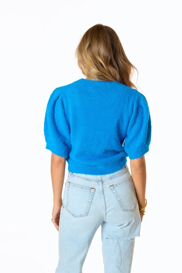 Macy Crop Sweater - Cobalt Online