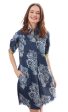 Chatham Dress - Navy White Floral Print Online Hot Sale