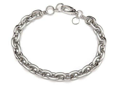 Barile Mini Bike Chain Necklace - Silver Online Sale