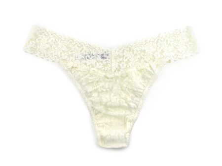 Signature Lace Original Rise Thong - Marshmallow Fashion