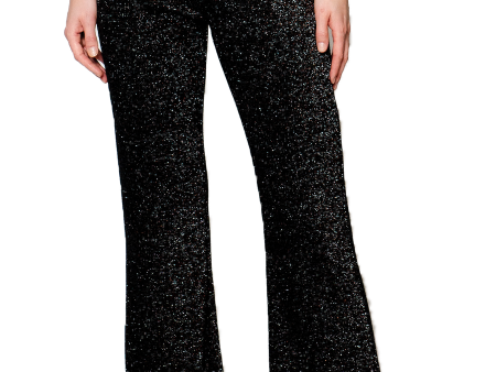 Amanda Boot Leg Shimmery Pants - Black Shimmer Discount