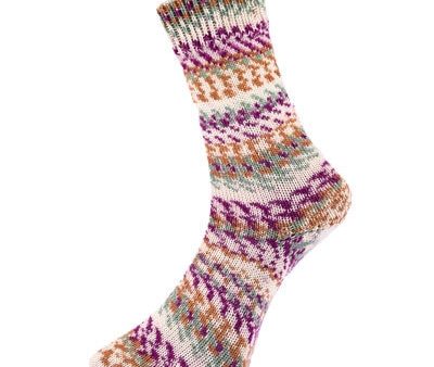 Fjord Socks Multicolor by ProLana - 8698-481 Fuchsia   Beige Supply