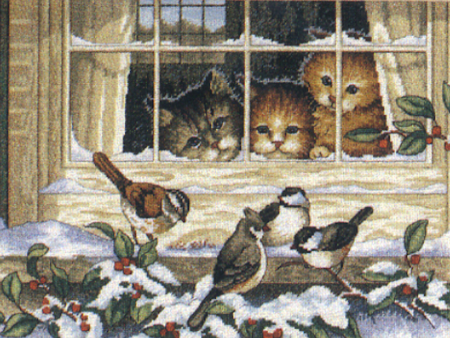 Dimensions Cross Stitch Kit 3839 Three Bird Watchers Supply