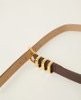 Kad Leather Belt - Chocolate Gold Online Sale