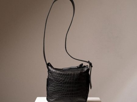 Chicago Small Hobo Bag - Croco For Cheap