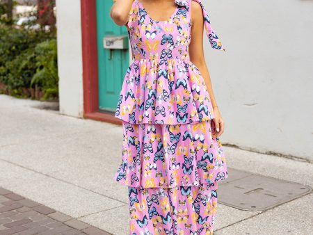 Drew Tiered Midi Dress - Feelin  Butterflies Supply