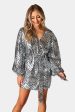 Adeline Short Wrap Dress - Pearl River For Cheap