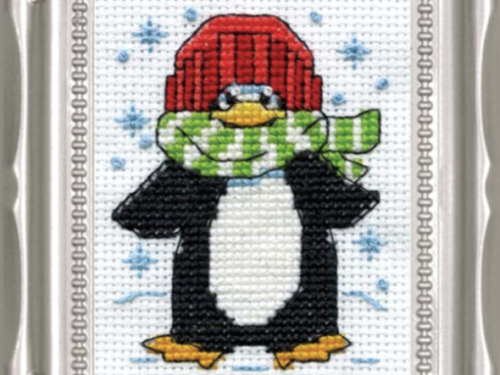 Design Works - 2  X 3  Counted Cross Stitch Picture Frame Kit - Penguin 523 Discount