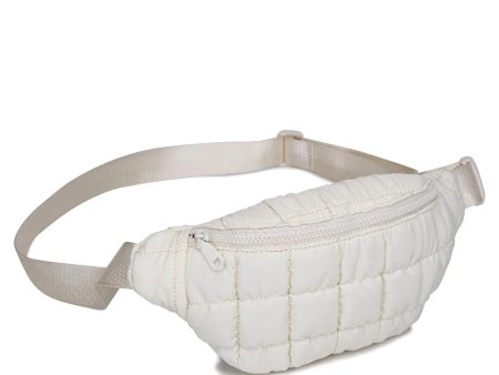 Resurgence Puffer Belt Bag - Ivory Online now