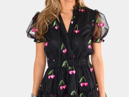 Clementine Elastic Waist Mini Dress - Wild Cherries Sale