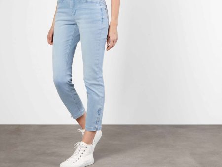 Dream Chic Crop Jean - Summer Blue Online