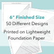 Scrappy Triangle Foundation Paper pad For Cheap