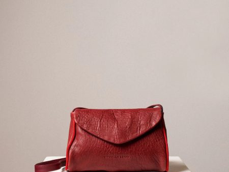 Kensington Envelope Clutch - Rosso Online Hot Sale