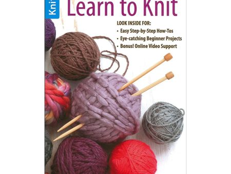 LEARN TO KNIT Book from Leisure Arts Supply